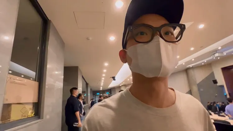 洪姓學生說，若郭台銘當總統，兩岸關係應會改善。鮮明攝