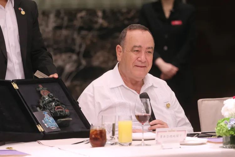 賈麥岱強調台瓜同為民主夥伴，一定要團結合作克服未來挑戰。府提供