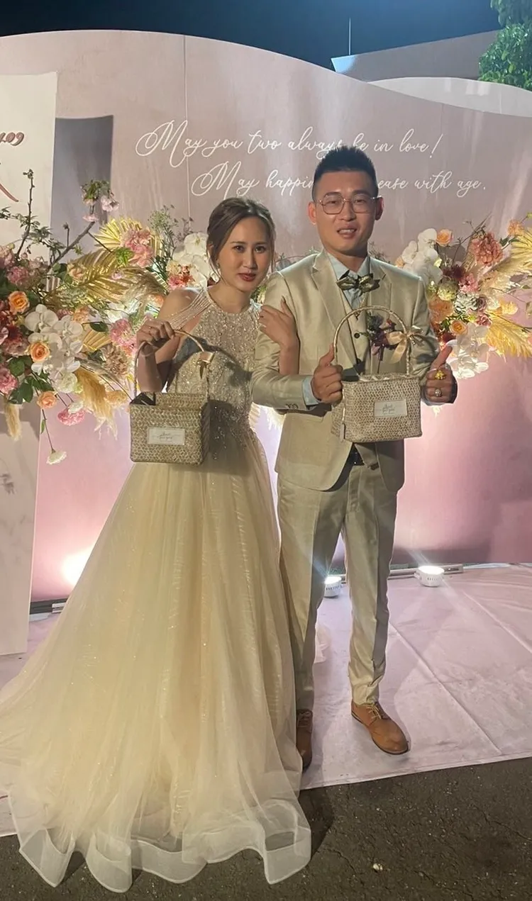 「阿翔師」湯貴翔與新娘許芳瑜是同一天生日。讀者提供