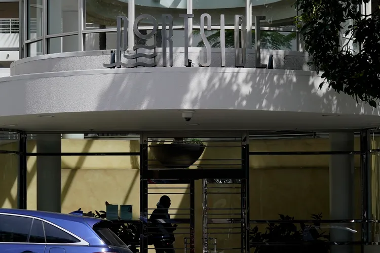 李伊被拍到最後身影的大樓。美聯社