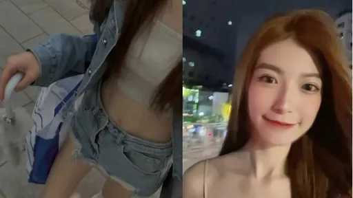長腿美眉逛街自拍！纖瘦身材令人驚嘆　腹肌見客超搶鏡頭