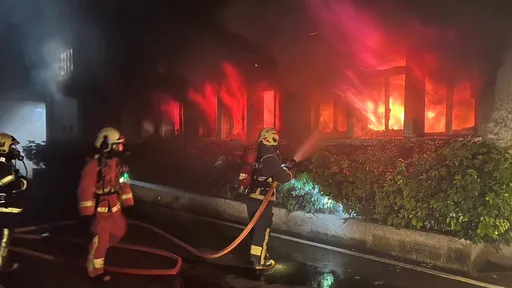 調查局大樓起火辦公室全毀　火調人員勘驗！人為縱火可能性低