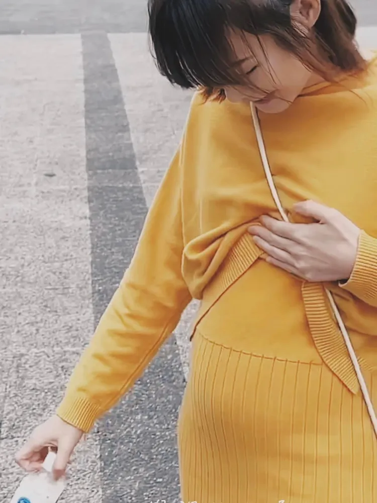 吳心緹肚子隆起。