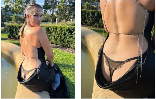 辣暈！裸背放送蜜桃丁字褲　網紅要女粉絲都記得這個觀念