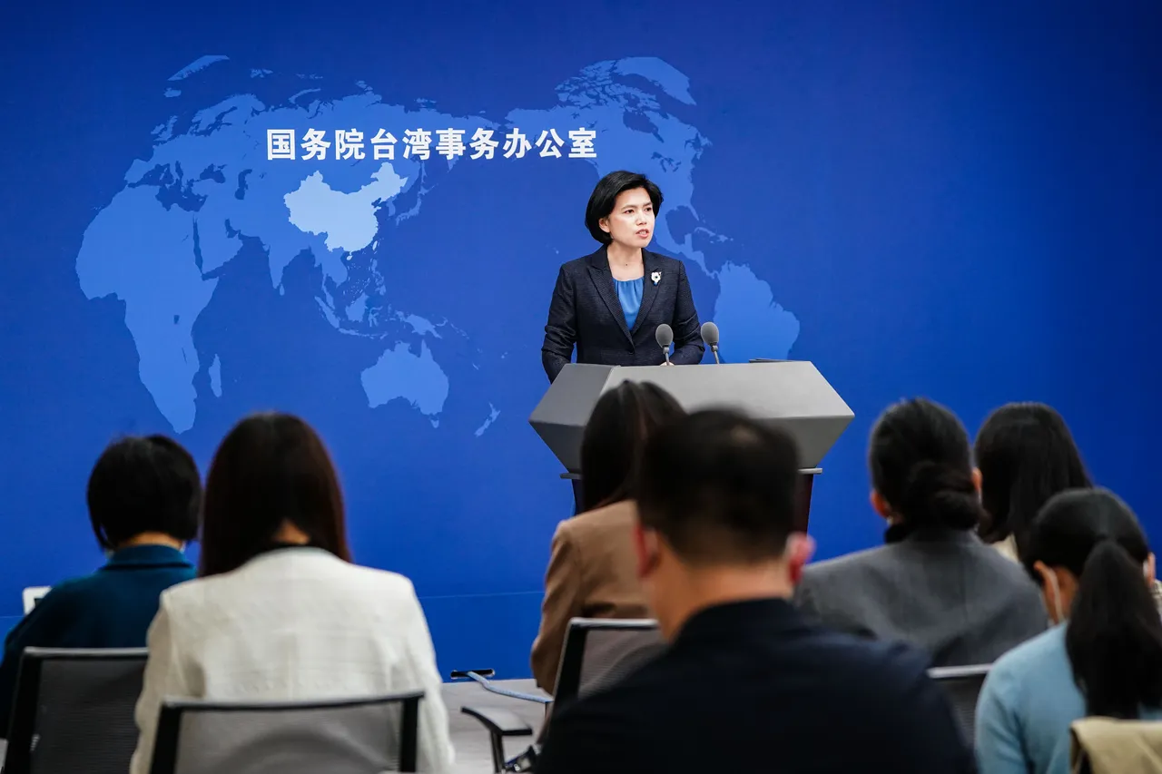 國台辦發言人朱鳳蓮12日主持例行記者會。新華社