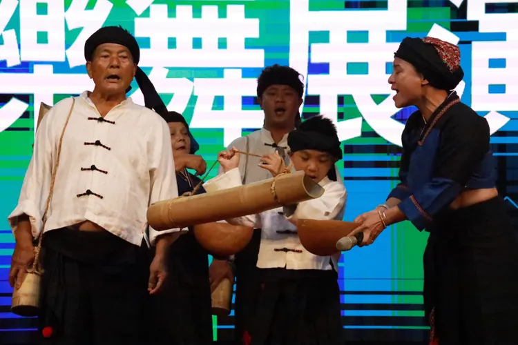 平埔族群大武壠的樂舞展演。原民會提供