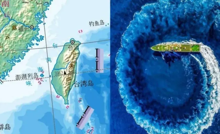 中國官方的「台灣海峽中北部聯合巡航巡查」專項行動，將台灣海峽列進巡航範圍內。翻攝福建海事