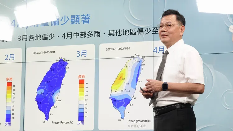 氣象局指出，今年春季累積雨量創下20年來同期新低。鄭孟晃攝
