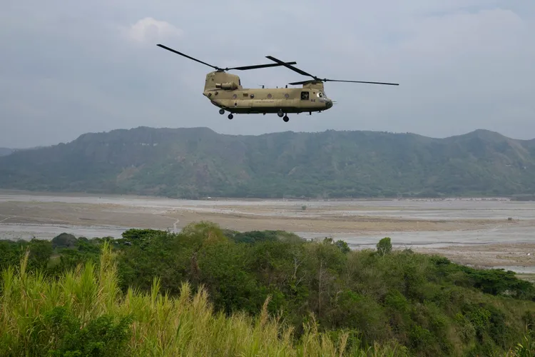 菲美年度「肩並肩」聯合演習。美聯社