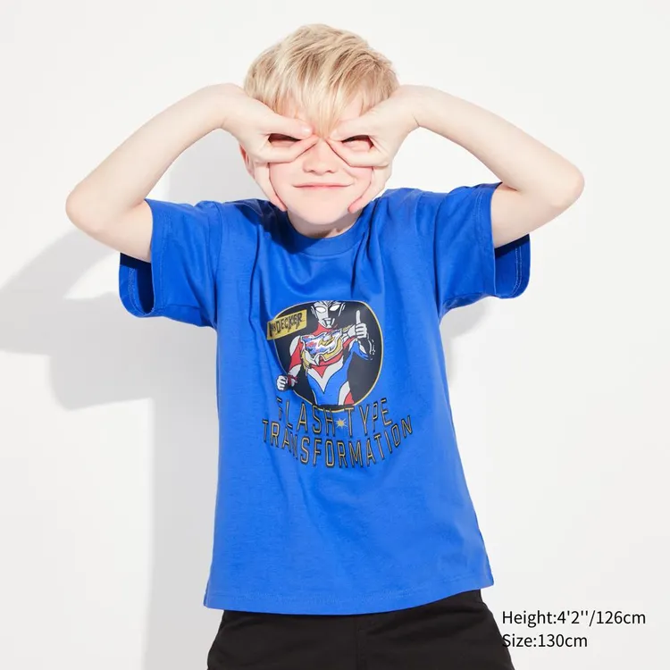 童裝 ULTRAMAN UT印花T恤，特價390元。業者提供
