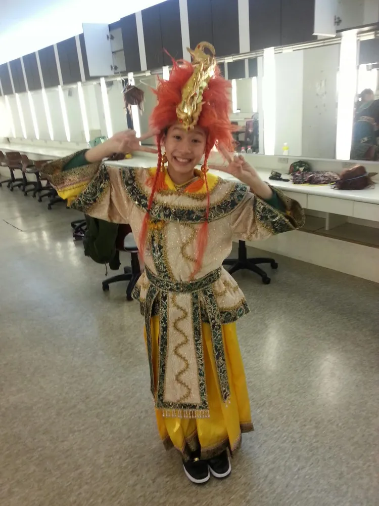 陳冠叡從小就接觸民俗舞蹈。陳建廷提供