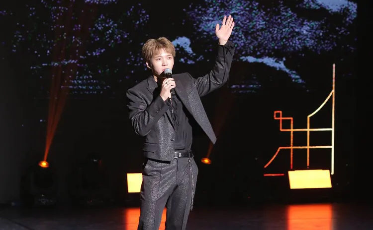 南優鉉感恩粉絲一路以來的支持。鄭孟晃攝