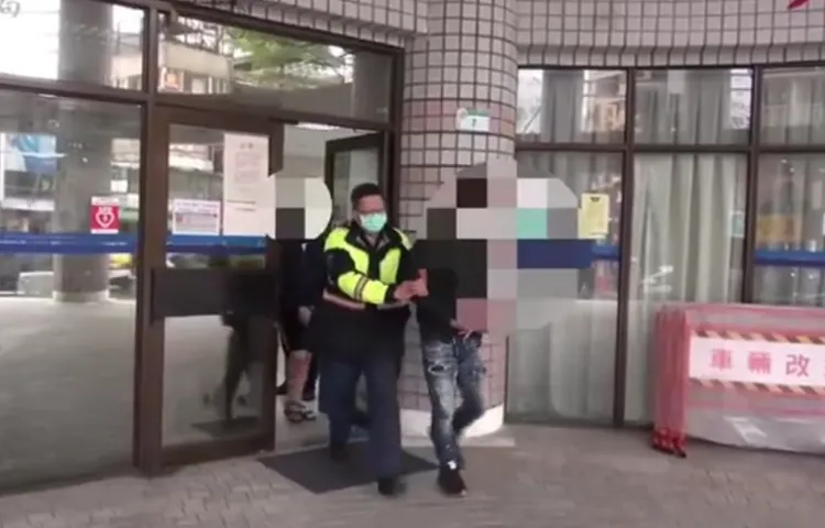 警方將林男等6人送辦。翻攝畫面