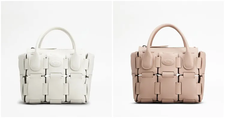 Di Bag白色編織款NT144,900(圖左)、Di Bag粉色編織款NT144,900(圖右)