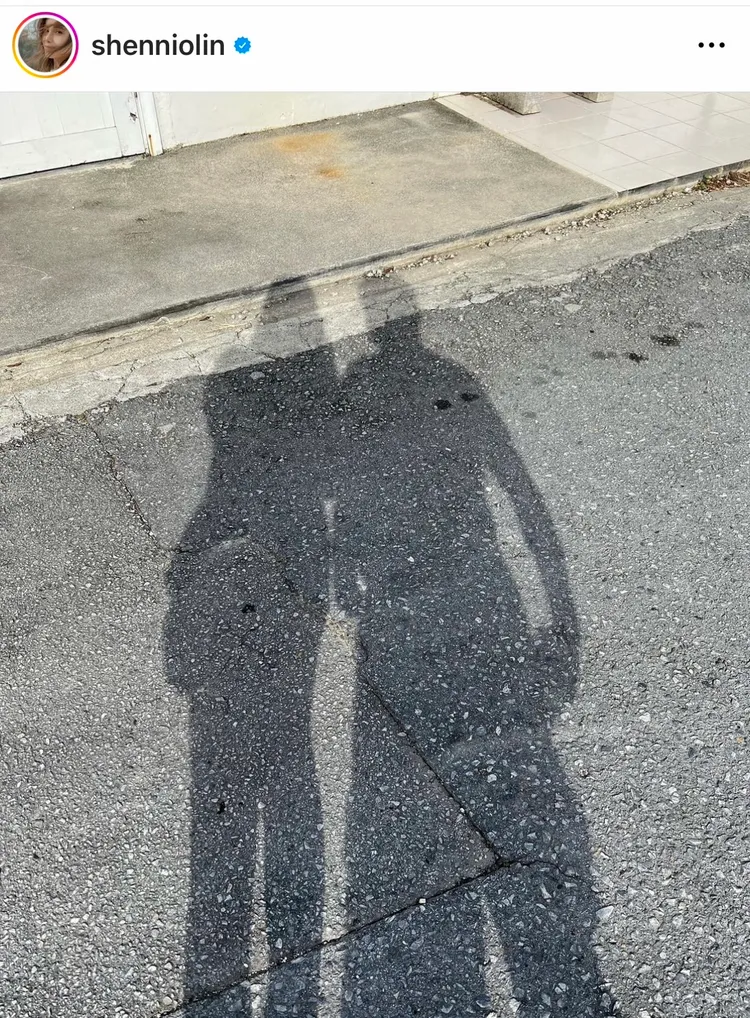 林芯儀曬出跟男友的影子照。翻攝林芯儀IG