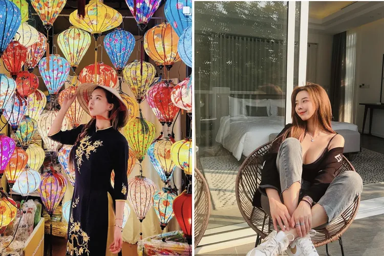 奎丁正在越南渡假。取自奎丁IG