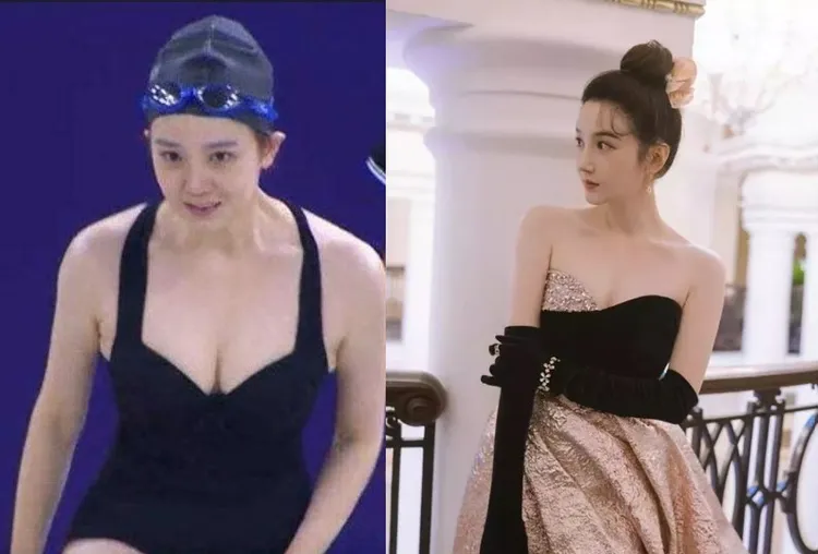 陳小紜放棄游泳事業，改往演藝圈發展獲得成功。翻攝微博/陳小紜