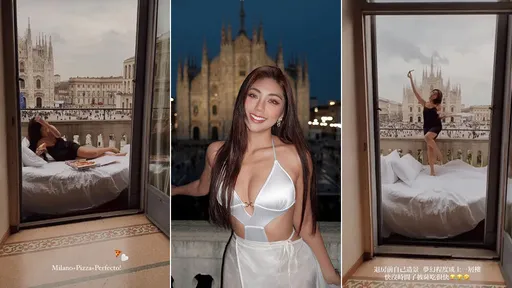 遊義大利「床墊塞陽台」拍美照被譙爆 網美道歉揭真相:飯店全知情