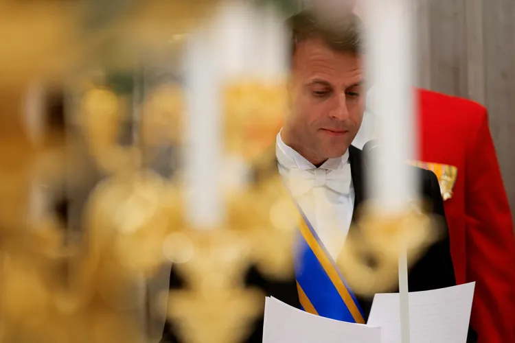 馬克宏目前正訪問荷蘭，11日出席荷蘭國王為他舉辦的國宴。路透社