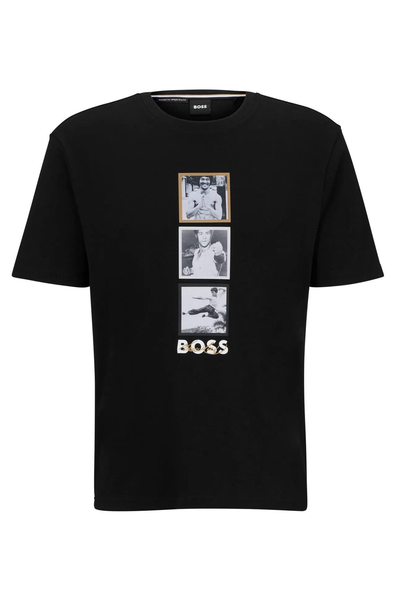 BOSS x Bruce Lee黑色短袖T恤,3500元。品牌提供