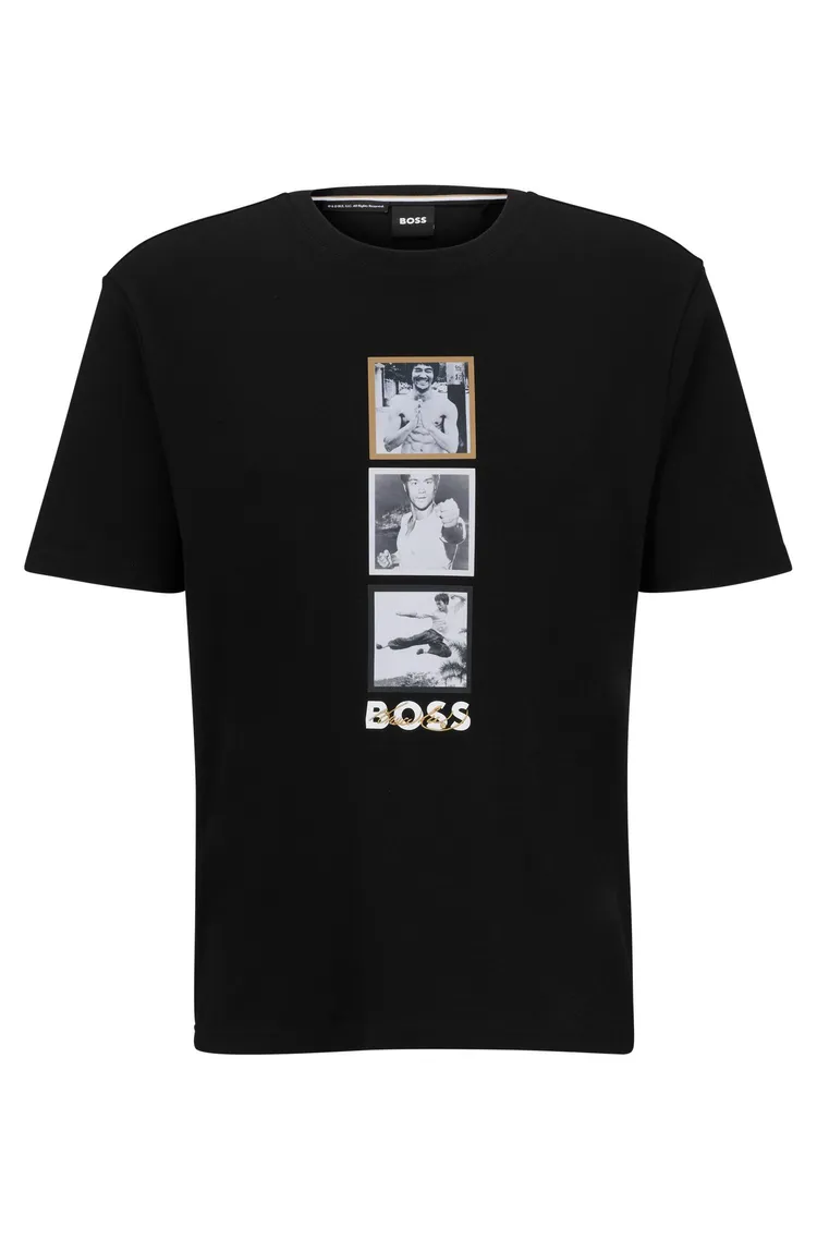BOSS x Bruce Lee黑色短袖T恤，3500元。品牌提供