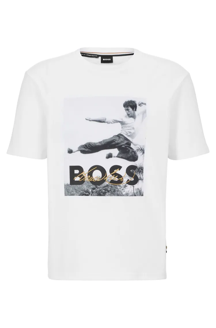 BOSS x Bruce Lee白色短袖T恤，3900元。品牌提供