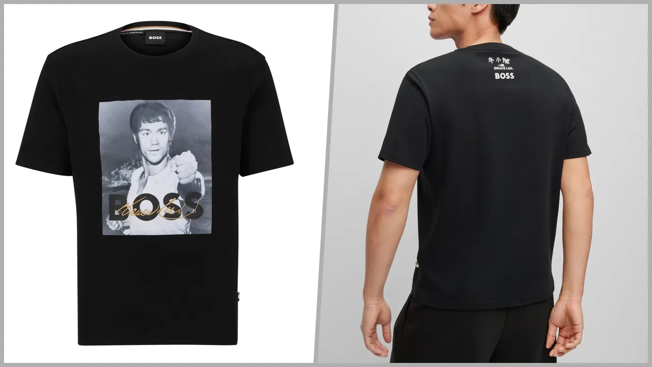BOSS x Bruce Lee黑色短袖T恤,3900元。品牌提供