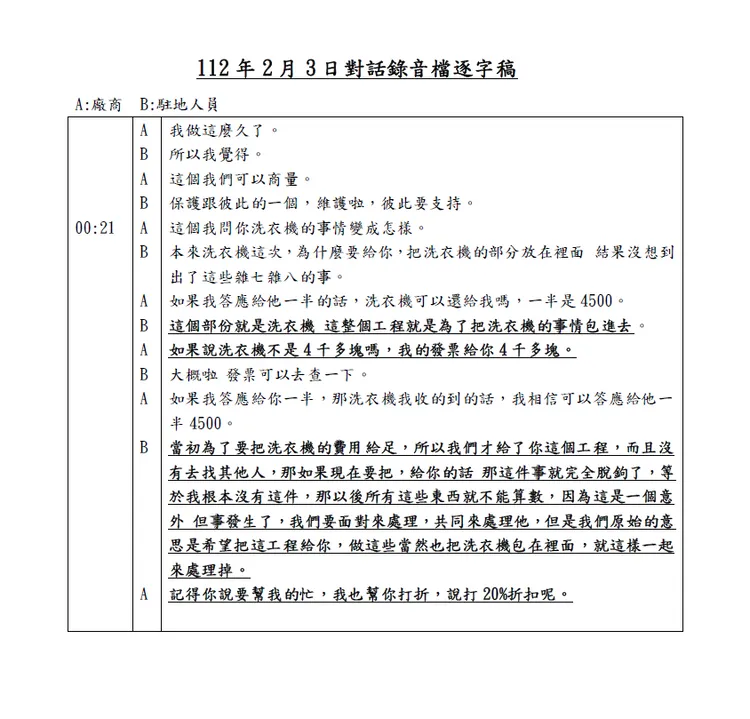 今日公布錄音檔內容。應曉薇辦公室提供
