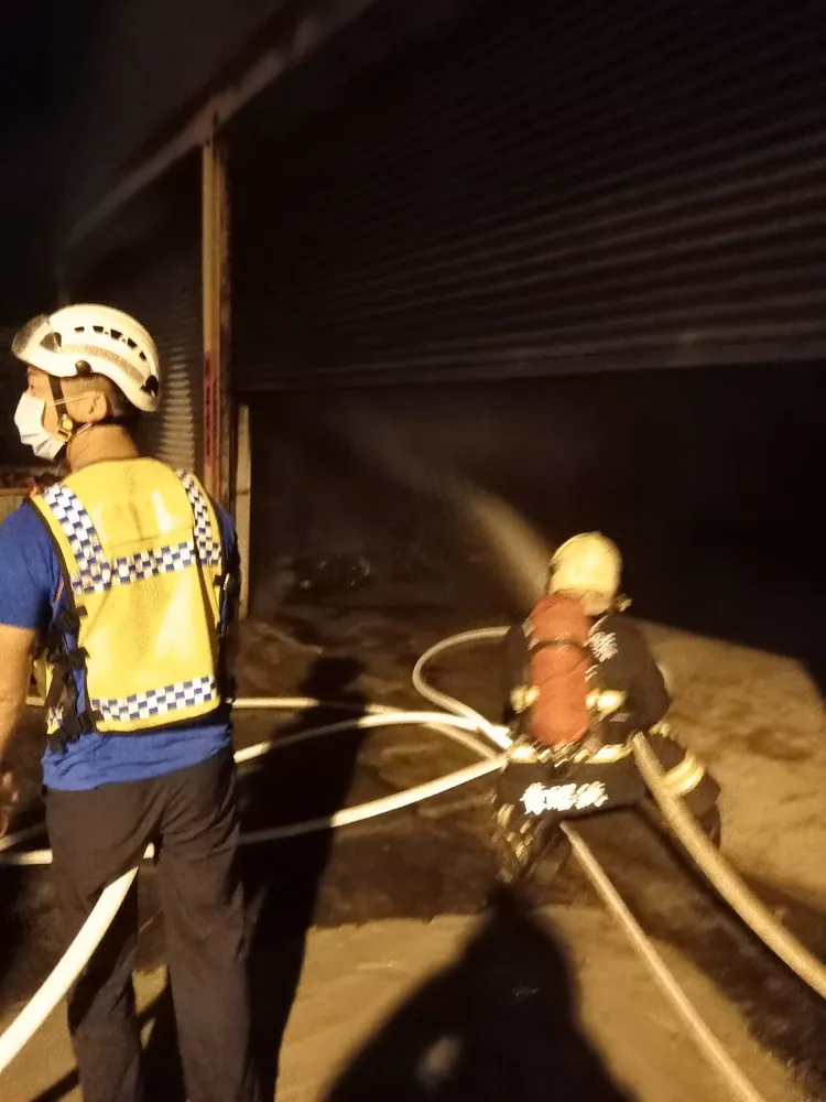 竹南工廠火災。引自苗栗縣政府消防局