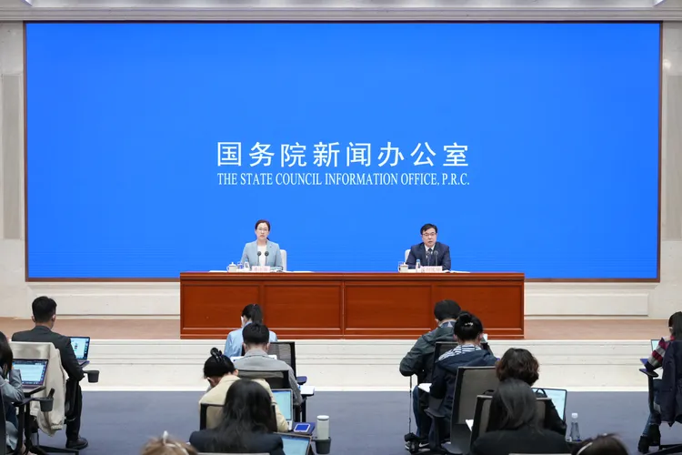 中國國務院昨天舉辦「2023年一季度國民經濟運行情況記者會」。新華社