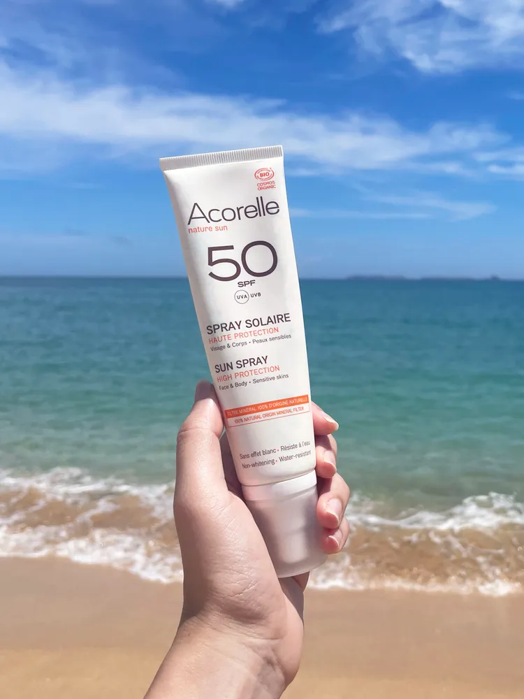Acorelle全護植萃防曬乳SPF50，100ml／1350元。品牌提供