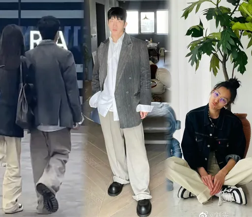 井柏然對高級臉情有獨鍾 劉雯挽手逛三里屯網友嘆「連背影都搭」