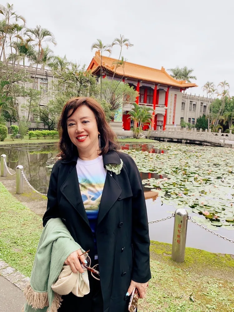 久違的75歲經濟前部長宗才怡最近現身，氣色不錯。陳鴻提供