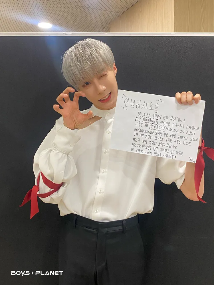 陳冠叡因「Overdose」組表演的《Over Me》奪冠，昨天舉行粉絲見面會。翻攝Mnet