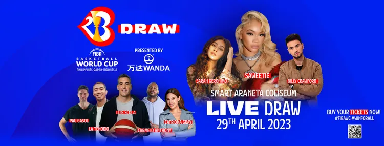 世界盃抽籤明晚7點30分在菲律賓亞那納塔體育館(Araneta Coliseum)舉行。Araneta Coliseum臉書