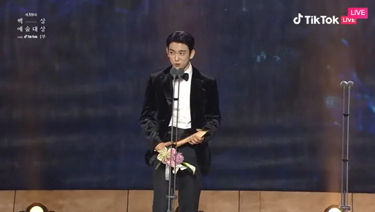 朴珍榮以《失控正義》獲得最佳男新人。翻攝TikTok