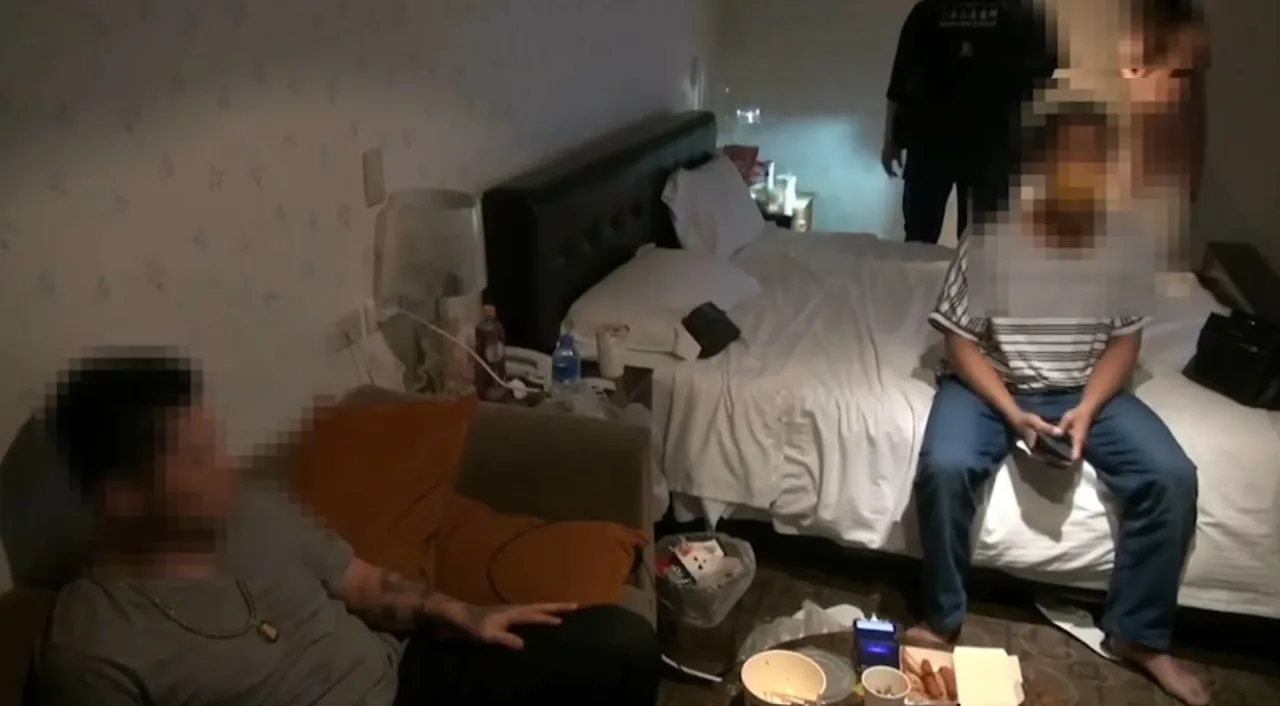 警方查獲遭軟禁的人頭。翻攝畫面