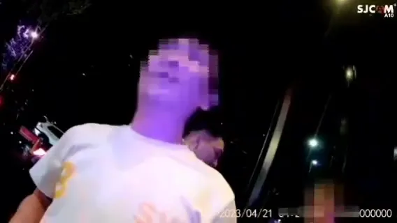 警方逮捕涉案男子。民眾提供