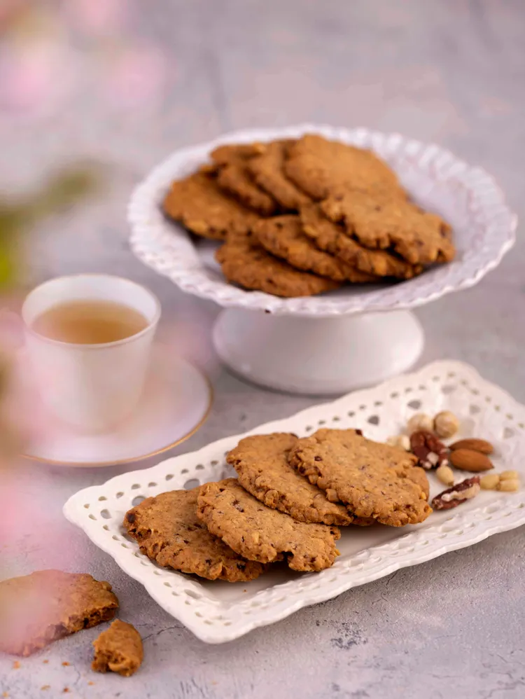 帕琳核果430元／12片，以製作巧克力內餡的帕琳材料為靈感，製作出帶著堅果香氣的餅乾。業者提供