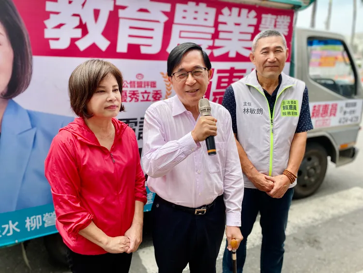 前總統陳水扁日前現身力挺賴惠員，今天又獻聲催票。資料畫面