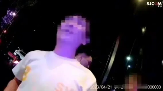 警方逮捕涉案男子。民眾提供