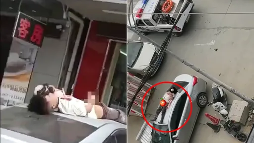 馬路邊脫褲「車頂震」超扯活春宮　驚呆！他激戰對象不是活人