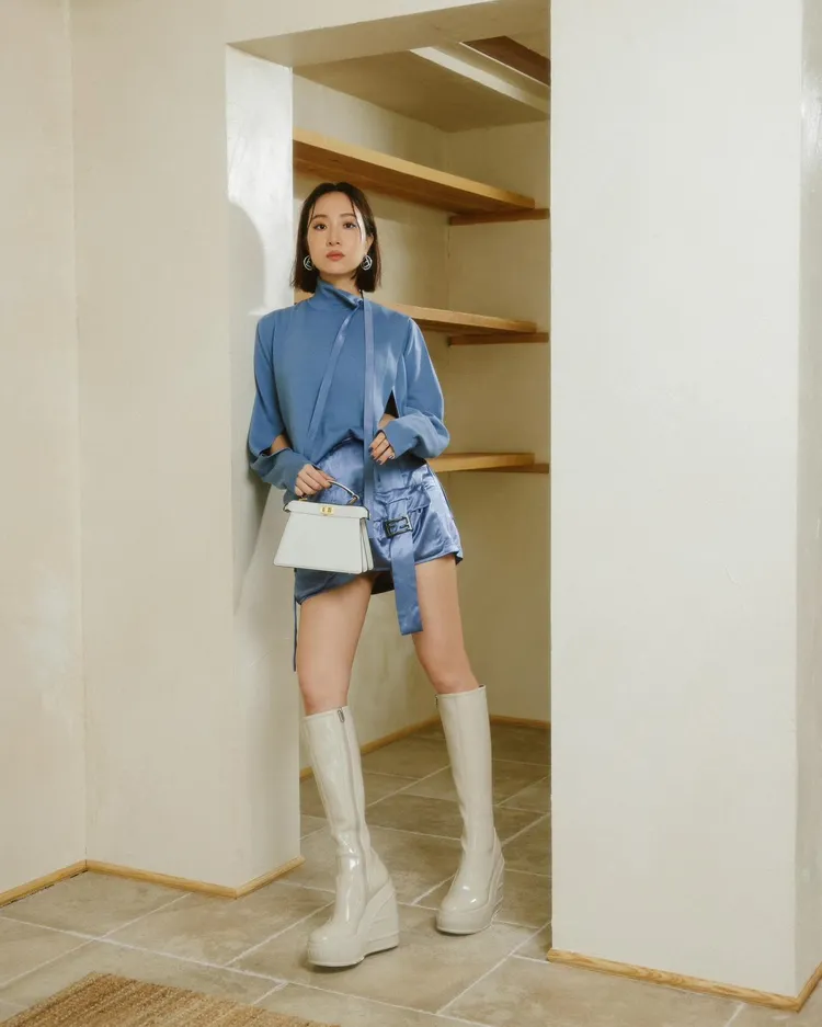 男星楊祐寧愛妻Melinda，表示對小尺寸的可愛Peekaboo ISeeU手袋毫無抵抗力。翻攝wangmelinda IG