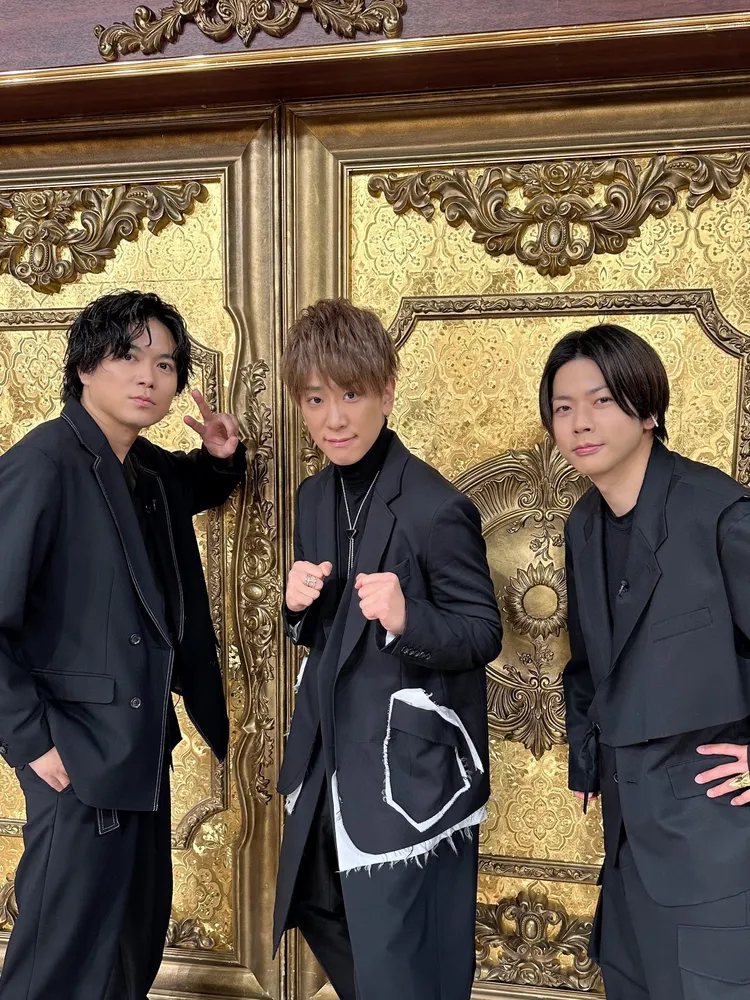 「NEWS」從9人團體變成剩下3名成員，左起加藤成亮、小山慶一郎、增田貴久。翻攝小山慶一郎推特