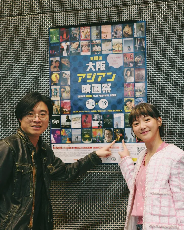 袁澧林（右）、林森開心合影。佳映娛樂提供