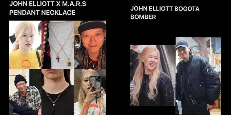 網友整理兩人穿戴情侶裝還有飾品。翻攝naver