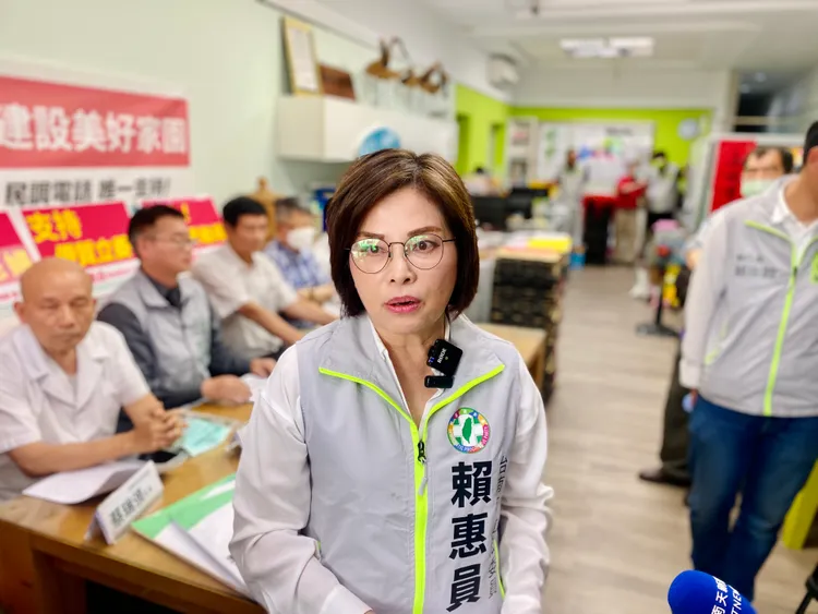 立委賴惠員駁斥對手不實抹黑。王志弘攝