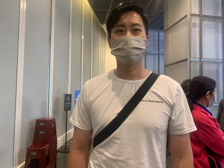 王先生從好幾年前就支持郭台銘。江孟謙攝