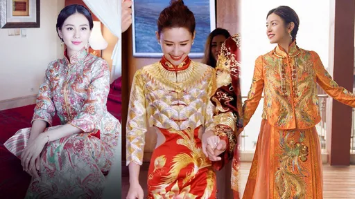 何超莲旗袍暗藏传家宝 盘点刘诗诗陈妍希林心如中式婚服