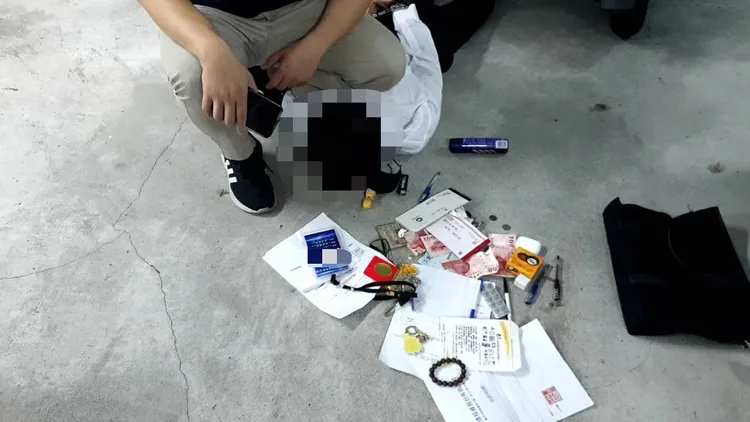 警方查扣的證物。翻攝畫面